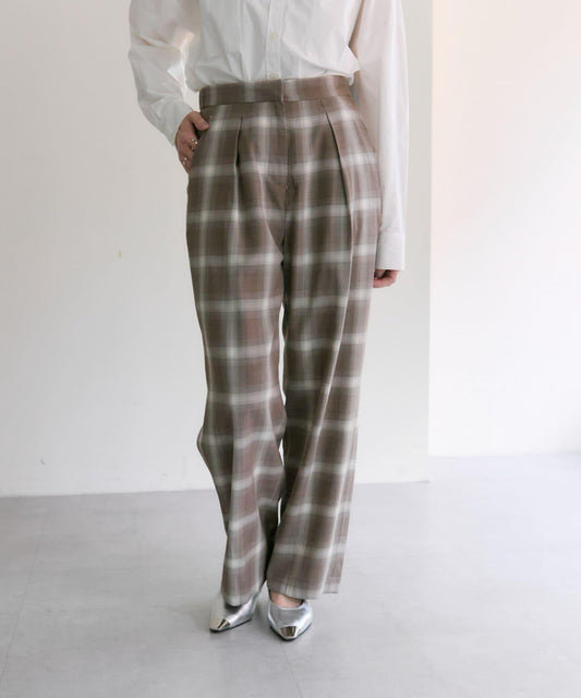 【ear PAPILLONNER】Ombre Check Pattern Pants
