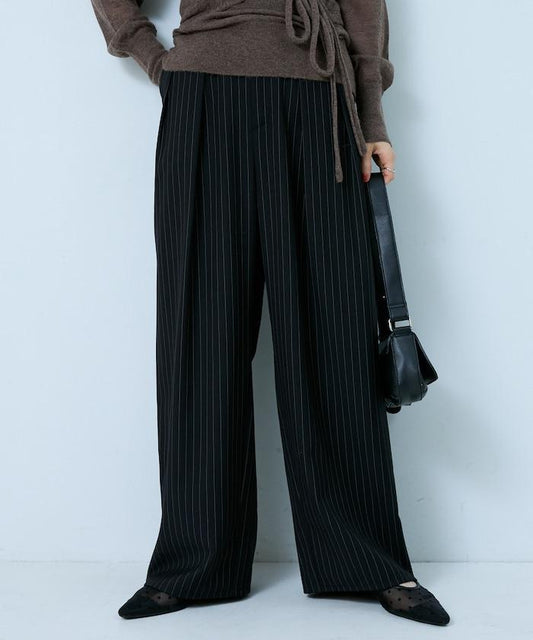 Warm Pinstripe Slacks Pants