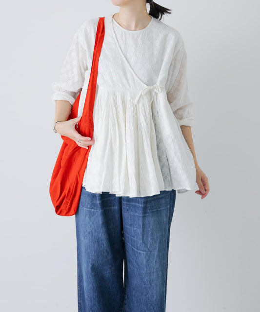 Cut Jacquard Angled Shirt