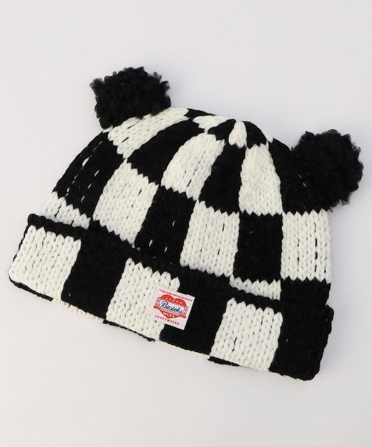 Checkered Flag Bear Beanie