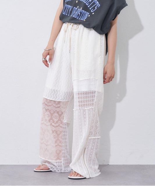 [CIAOPANIC TYPY][etsinta] Lace Patchwork Pants