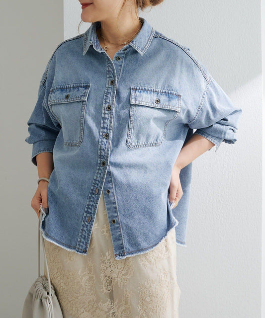 Denim Double Pocket Shirt