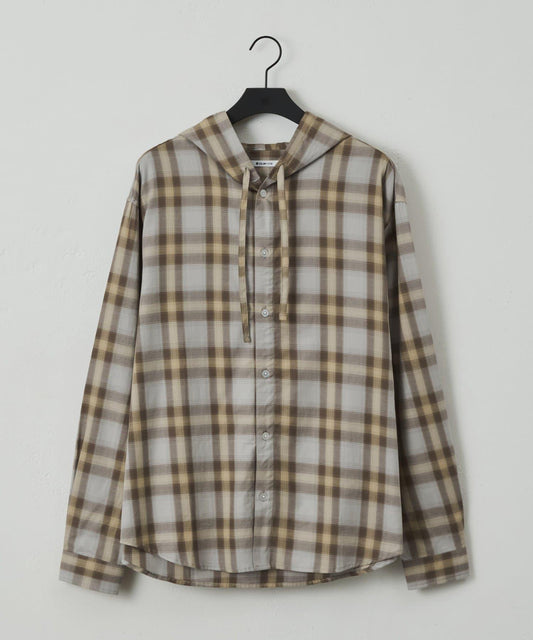 Assorted Check Hooded Shirt