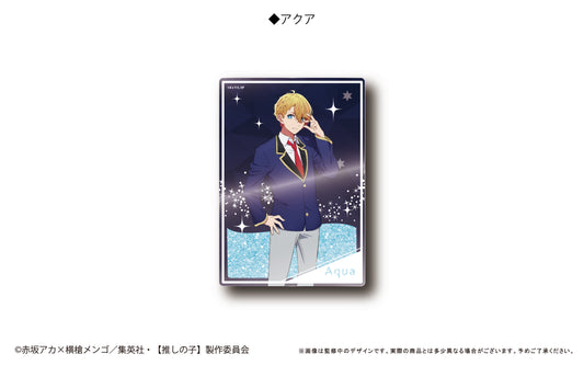 Oshi no Ko_Glitter Acrylic Block Aqua