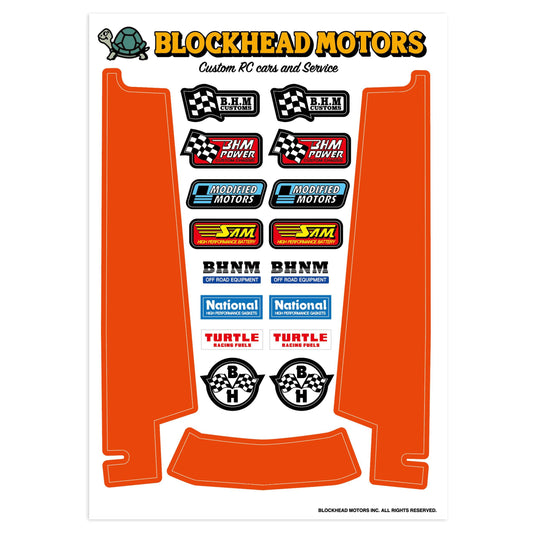 Chassis Decal / Orange (for Hornet & Grasshopper)
