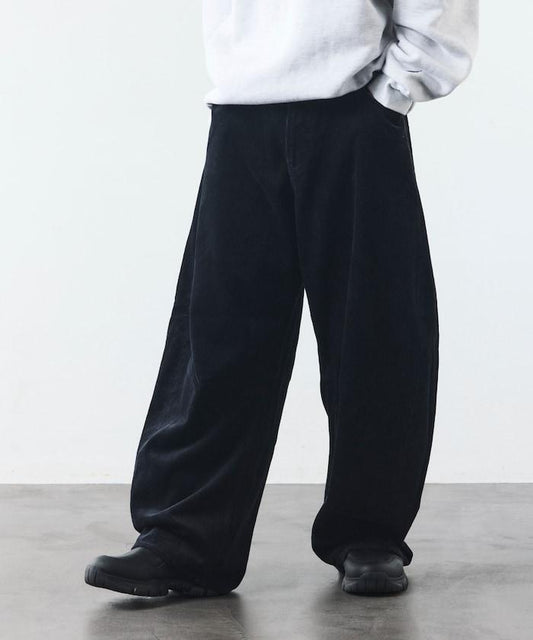 One Wash Corduroy Curve Pants