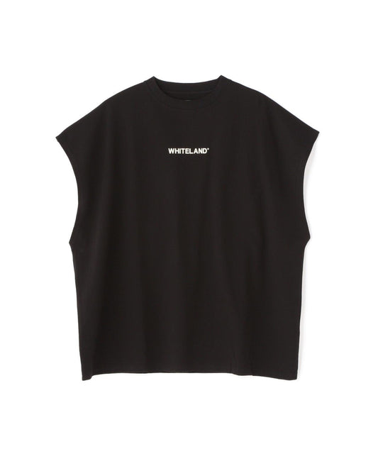 【WEB&DEPOT Limited】WHITELAND/OWL LOGO NOSLEEVE TEE