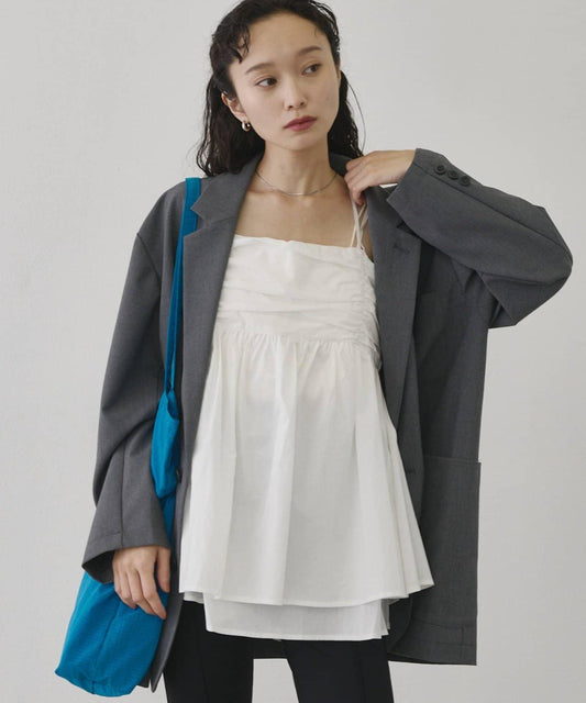 Back Ribbon Camisole Blouse