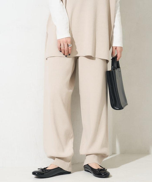 Cotton Blend Knit Loose Jogger Pants [Limited Distribution]