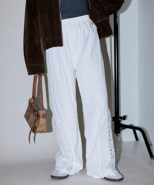 Lace Arch Switching Easy Pants Limited Release