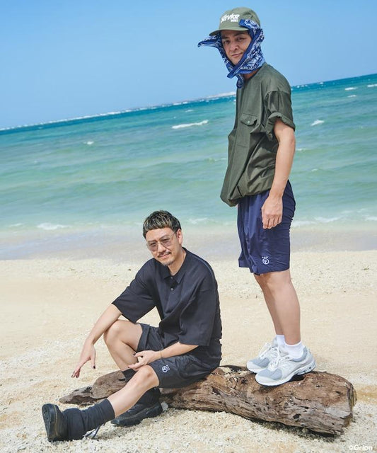 ORANGE RANGE × ORION × FREAK'S STORE Exclusive One-Point Embroidery Easy Shorts [Limited Edition]