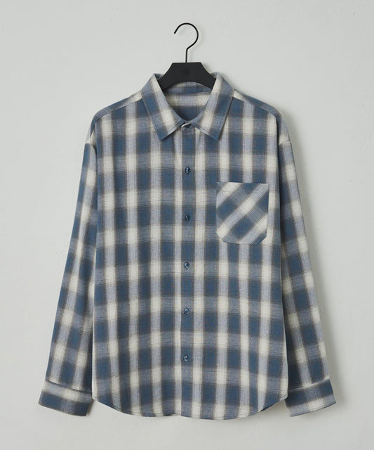 Gauze Ombre Check Shirt