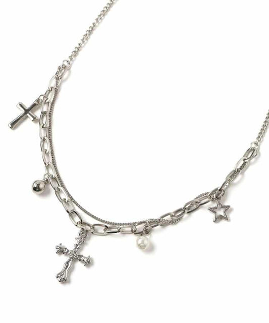 Assorted Motif Double Necklace