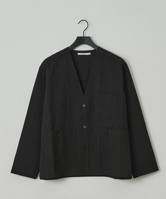 [Setup Compatible] Jacquard Crinkled Cardigan
