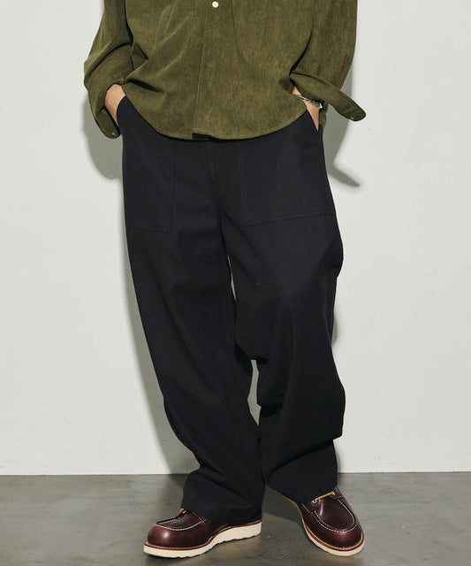 HINSON Bespoke Wide Straight Fatigue Pants [Limited Distribution]