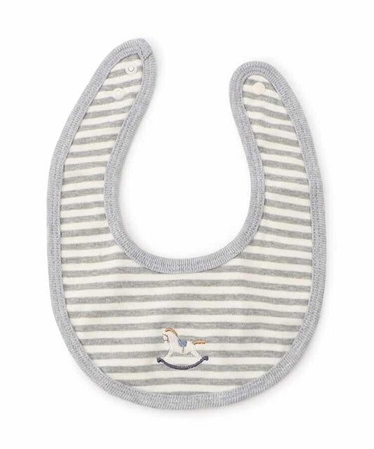 Motif Embroidered Border Bib