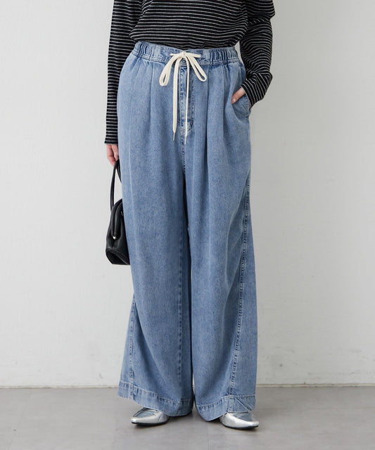 Lyocell Denim Easy Pants