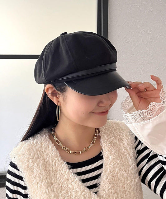 Leather Switching Casquette