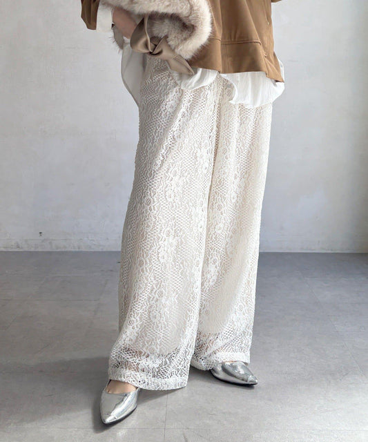 [WEB Exclusive] Lace Easy Pants