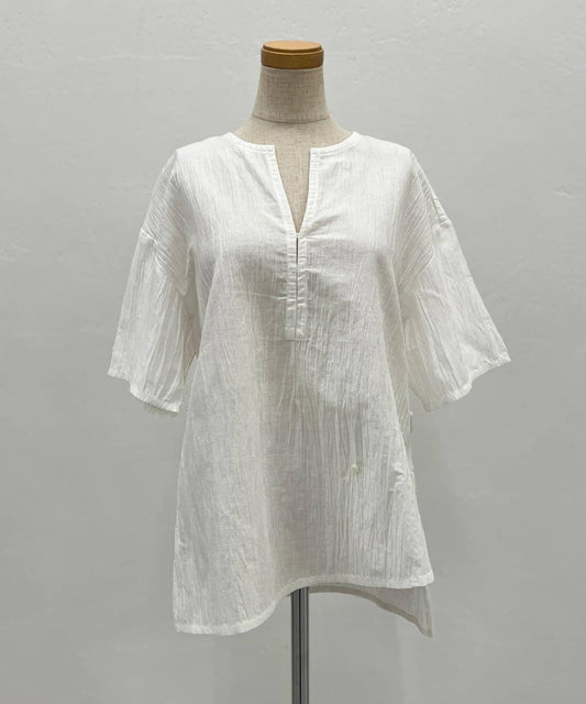 《UMARMUNG》Crinkled Linen Blouse