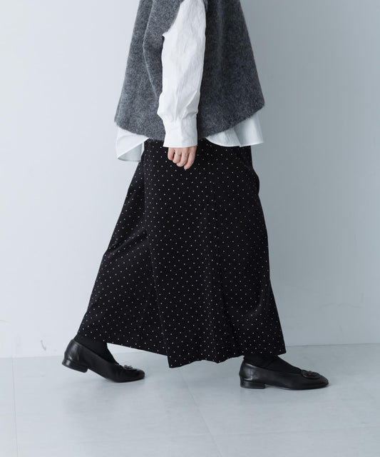 Dot Corduroy Wide Pants