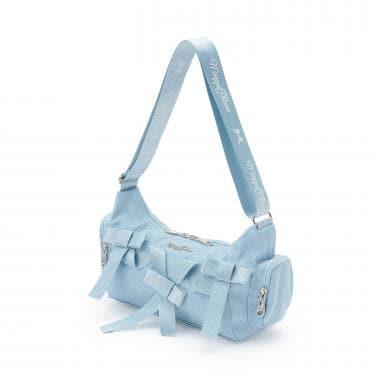 Ribbon-Filled Shoulder Bag