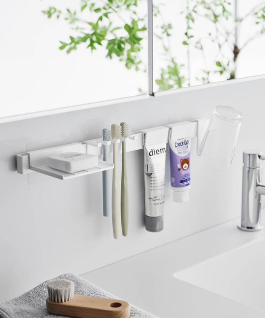 [tower] Film Hook Toothbrush & Toothpaste Storage Set