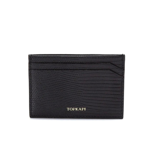 LUCIA Lucia Italian Leather Lizard Embossed Pass Case