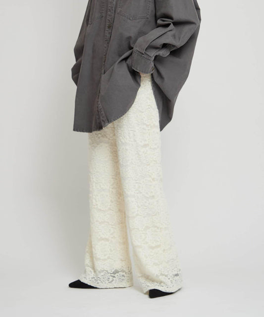 [willow] Brushed Lace Flare Pants