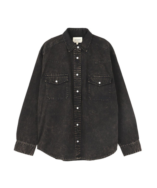 L/S ACID WASH SHIRT
