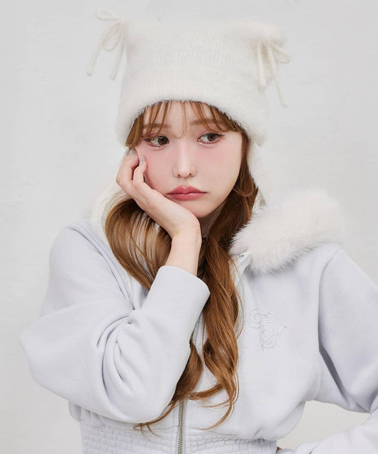 Shaggy Cat Ear Beanie