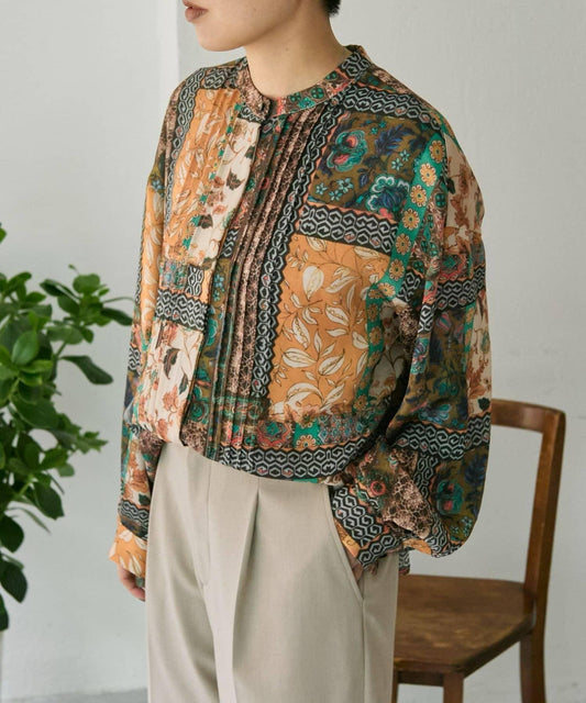 [ear PAPILLONNER] Pattern Pintuck Blouse [SUM1 STYLE]