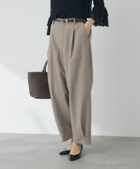 Wool-like Calf Slacks [Cooling/Quick-drying/Anti-pilling/UV Cut 80%/Sweat Absorbent/Easy Care]