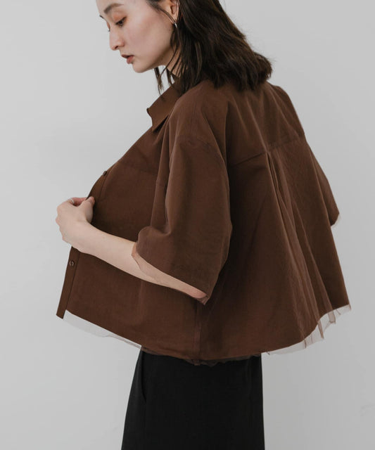 Tulle Layered Shirt