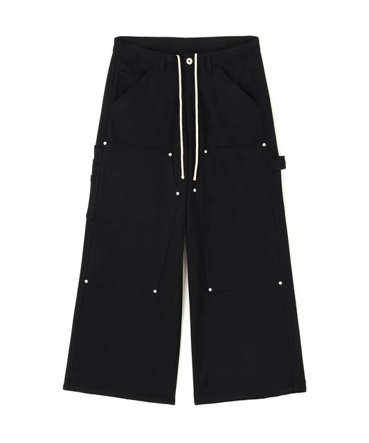 DankeSchon ECOSUEDE W-KNEE WIDE PANTS