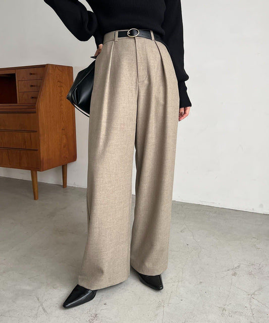 [CAPRICIEUX LE'MAGE] Asymmetric Belt Set Pants