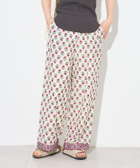 India Flower Print Pants