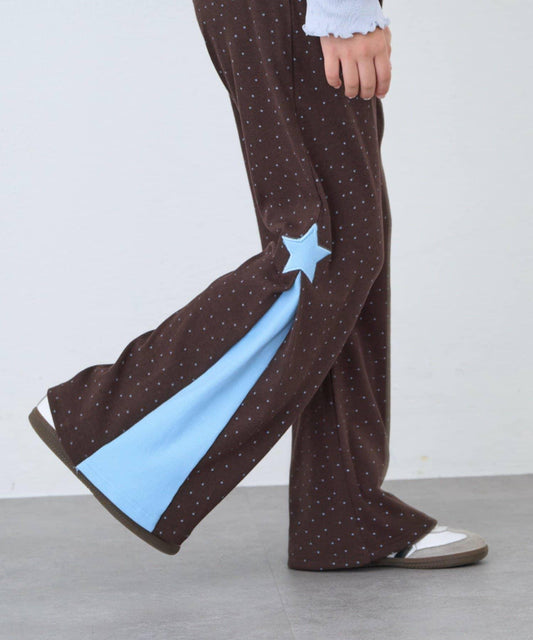 [KIDS] Side Star Rib Flare Pants