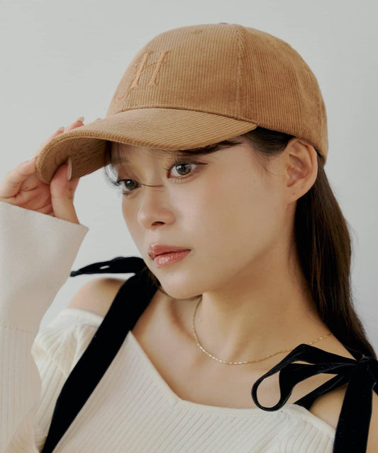 【Chico】Corduroy Logo Cap