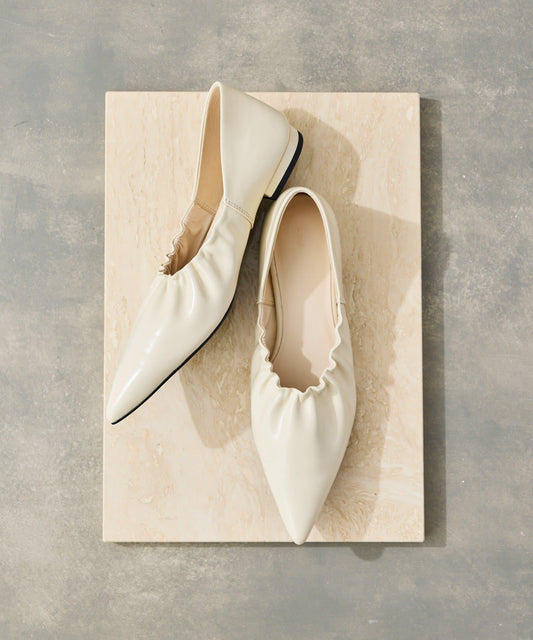 【2.718】Pointed Gather Pumps