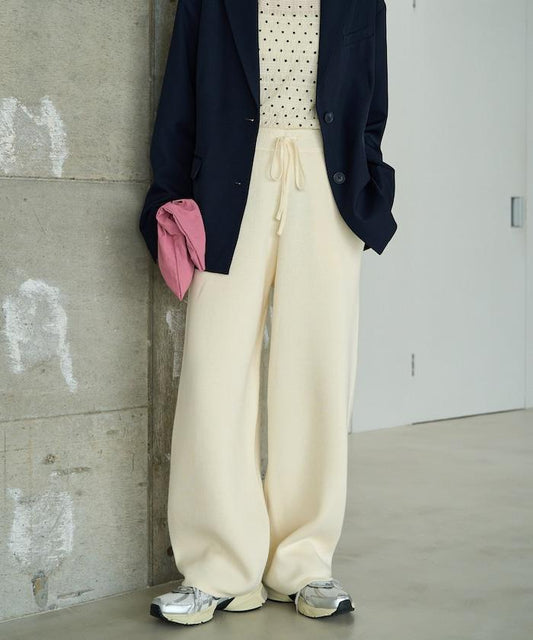 Brushed Back Knit Easy Pants [Limited Distribution]