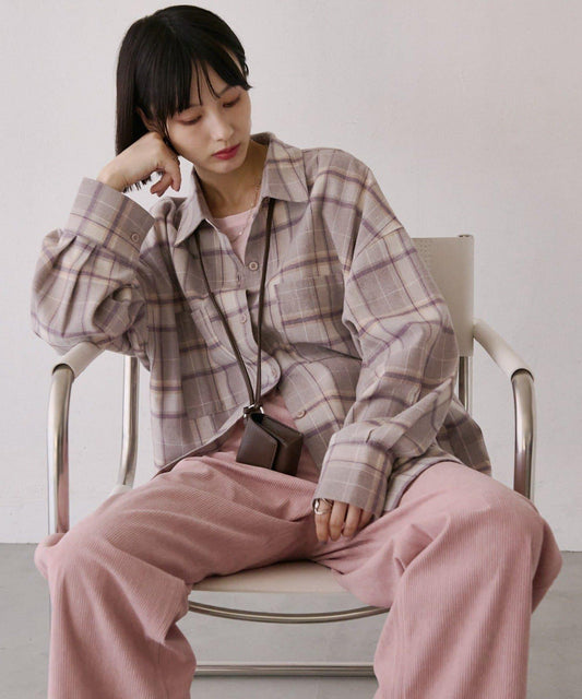 [WEB Limited Color Available] Flannel Check Oversized Shirt