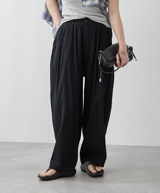 [continuer] Hemp-like Curve Pants