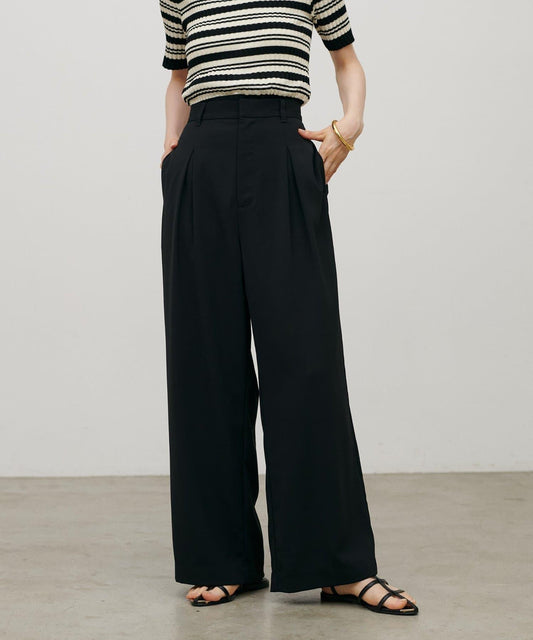 Drapey Tuck Twill Pants