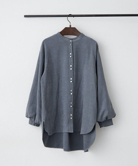 [@_misato___] Peach Double Button Blouse