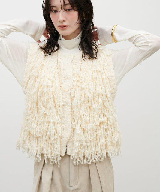 [Web Exclusive] Fringe Knit Vest