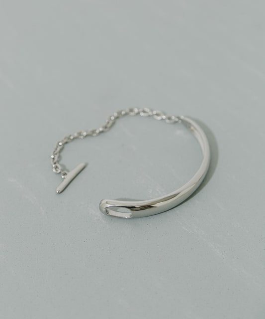 Stainless Steel Bar and Toggle Bracelet