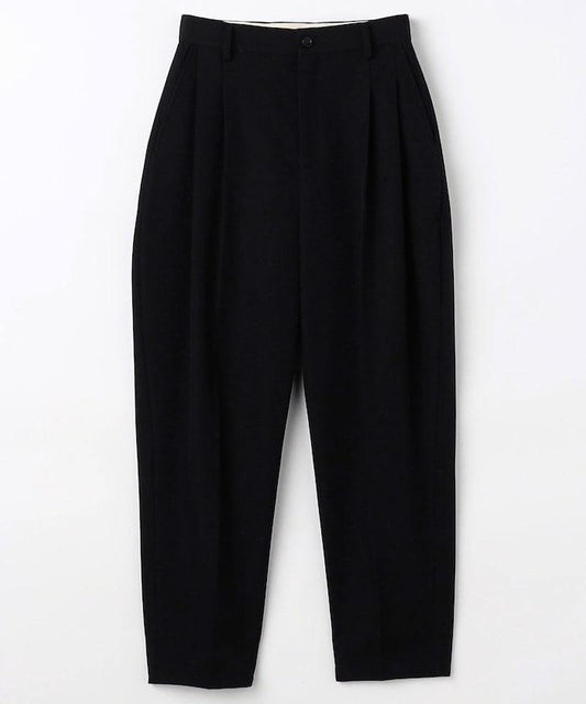 WOOL TWILL 2TUCK SLACKS
