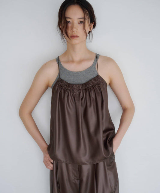 Leather-like Camisole [Set Up]
