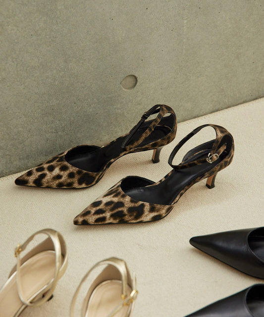 [Hoaw.] Leopard Pointed Pumps